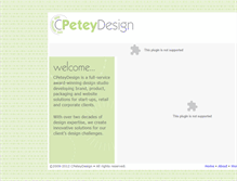 Tablet Screenshot of cpeteydesign.com